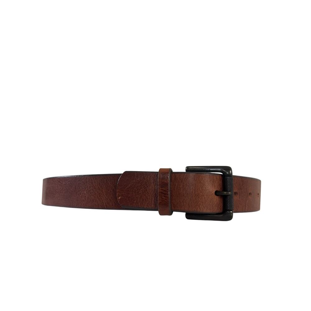 NWT Banana Republic Genuine Italian Leather Belt Made in USA 32 Brown Y2K